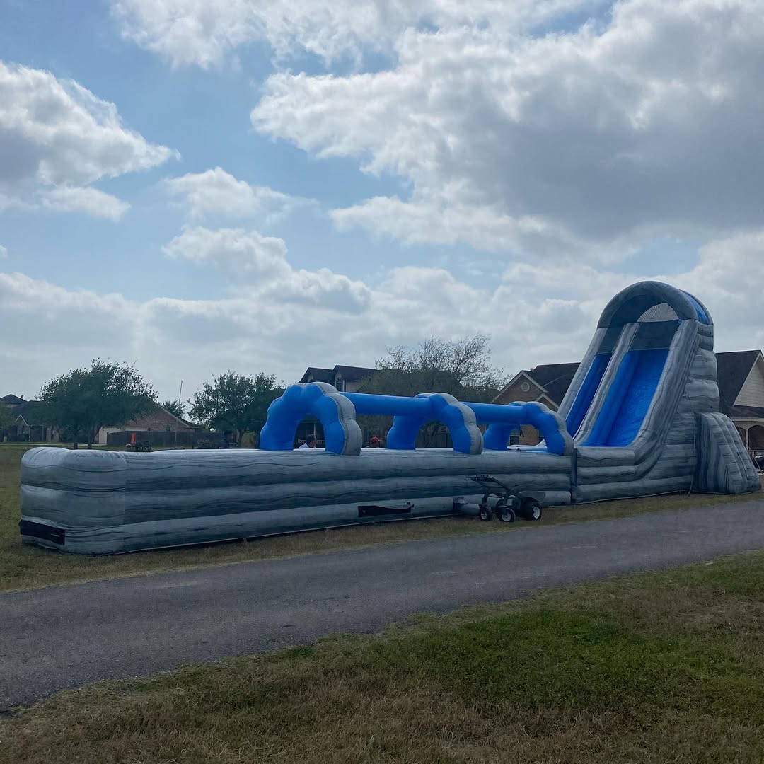 Blue Lagoon 28ft Tall x 75ft Long Inflatable Water Slide - Abp party ...