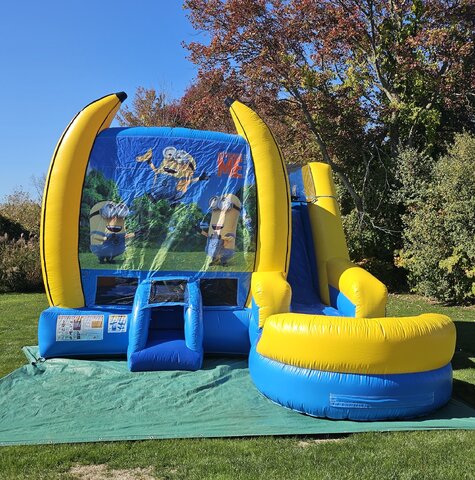 Minions Inflatable Bounce House Combo Dry