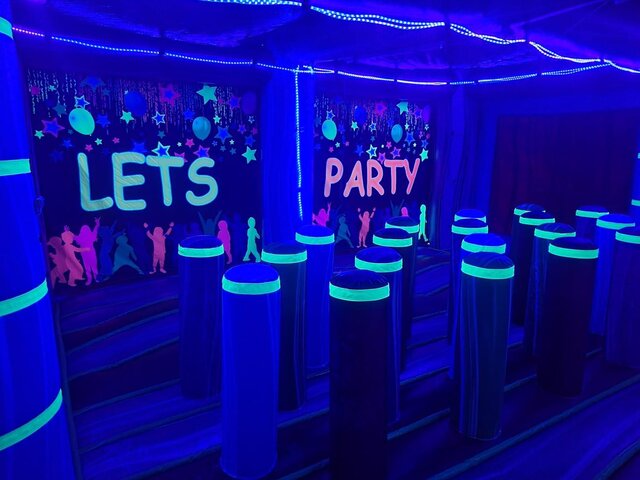Large 20 x 20 Glow Party Combo Bounce House - Image 2