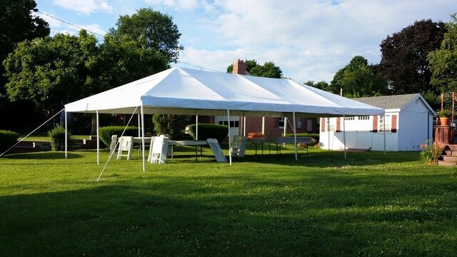 20x40 Frame Tent Rental Spacious Outdoor Shelter for Events & Parties